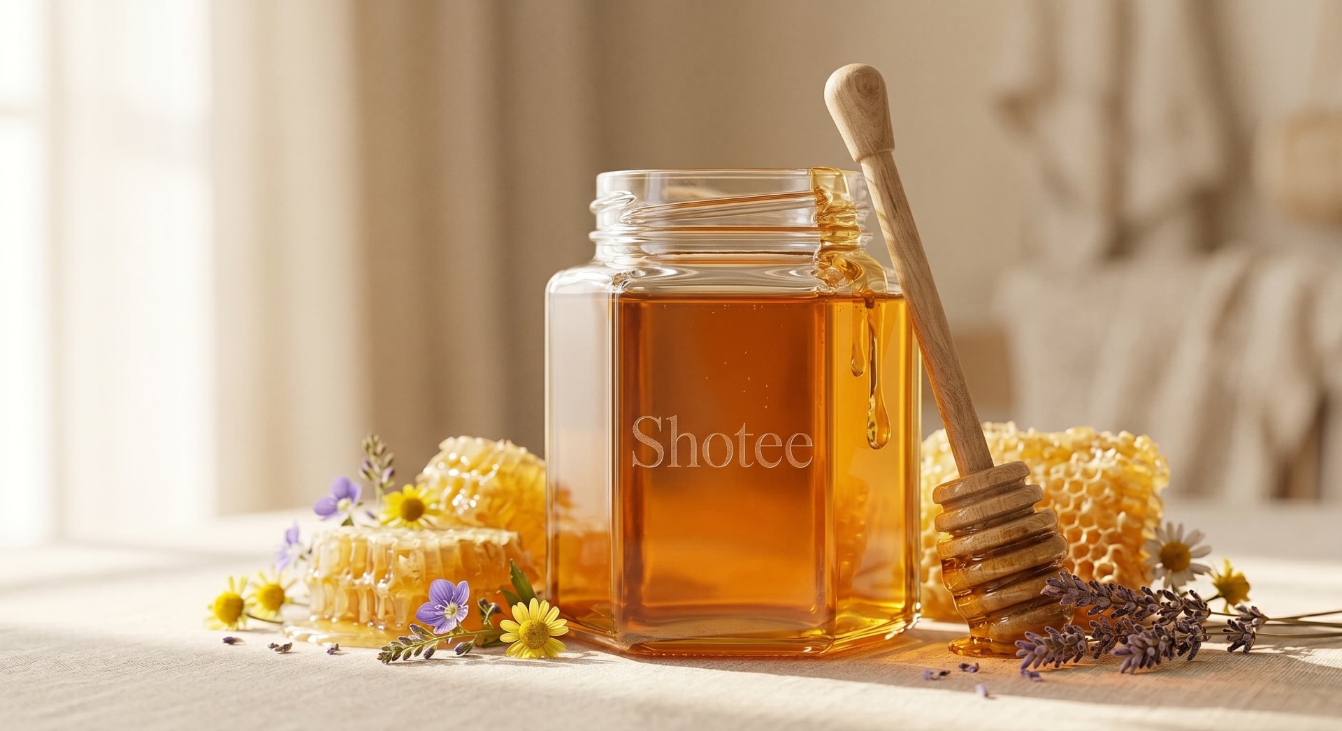 Shotee — sklenice medu