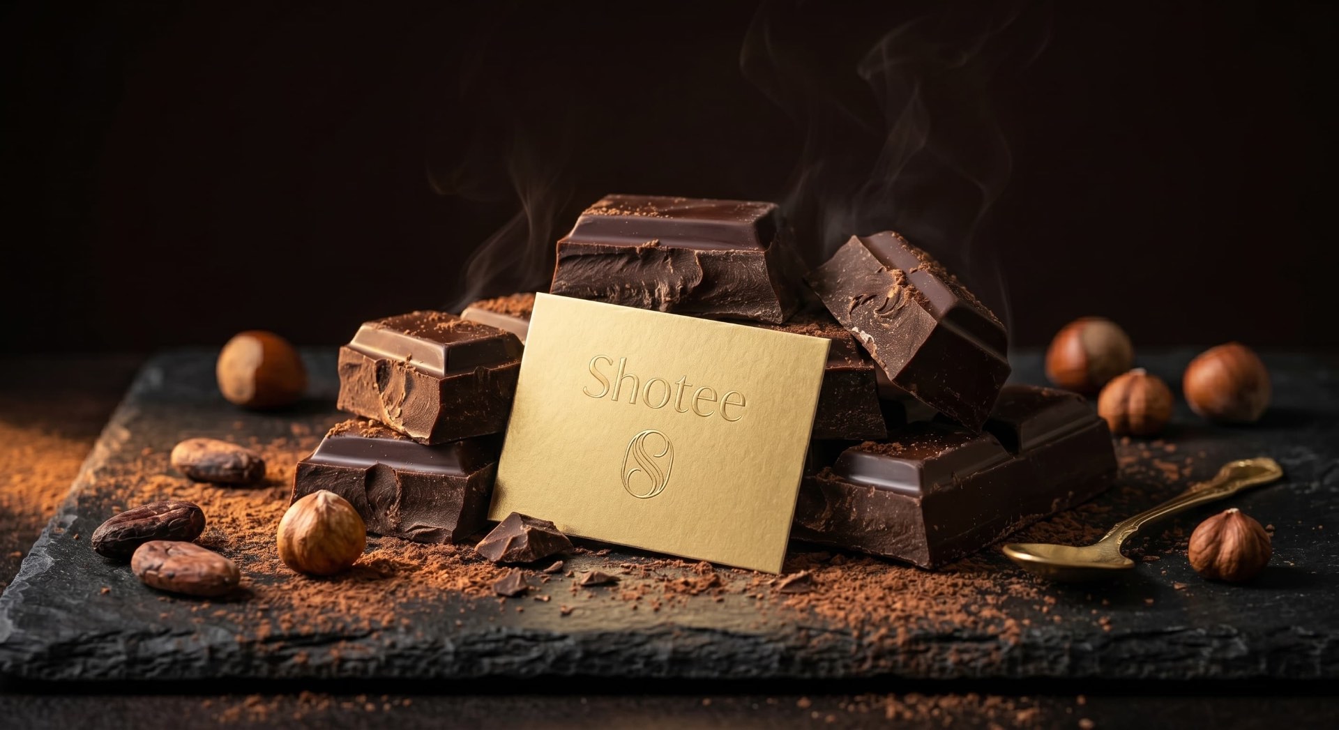 Shotee — hořká čokoláda s lískovými oříšky